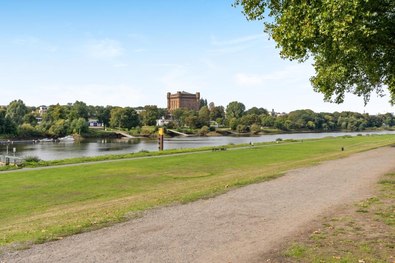 Homey Apartments - Riverside - Mit Weserblick Und Parkplatz Bréma Kültér fotó